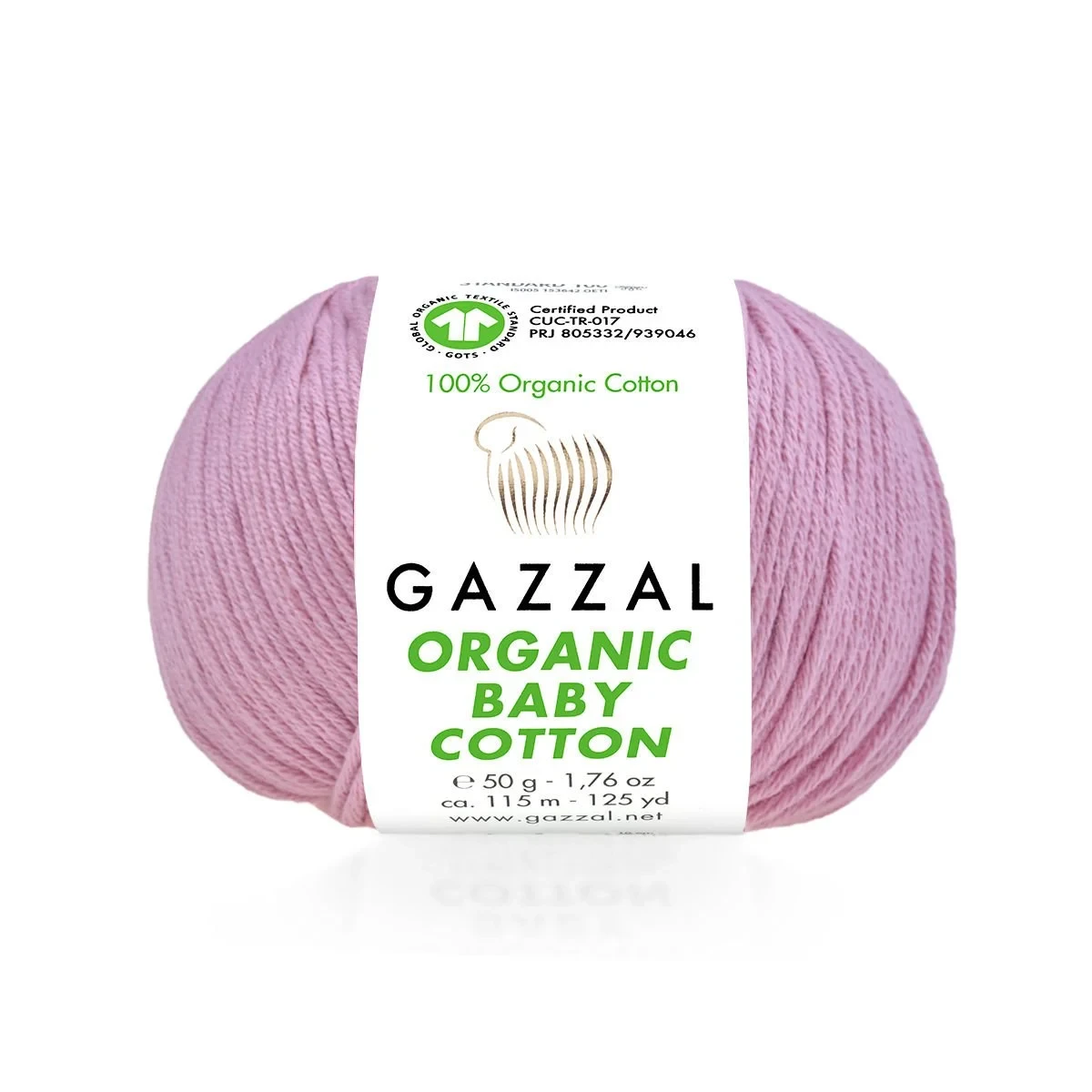 Пряжа Organic Baby Cotton цвет 453 орхидея