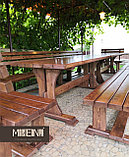 Комплект мебели “Чэрвень” (4 скамейки+стол), фото 2