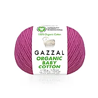 Пряжа Organic Baby Cotton цвет 454 фуксия