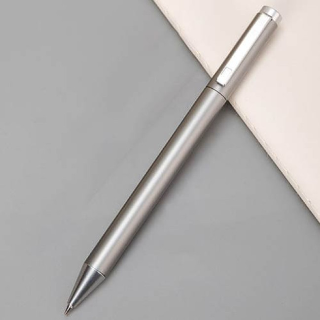 Автоматическая гелевая ручка Deli S99 (Серебристая) - фото 2 - id-p204258187