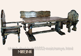 Комплект мебели “Маентак 1” (скамья, стол + 2 кресла)
