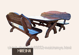 Комплект мебели “Сябр” (2 скамьи и стол, длина 2,5 м)