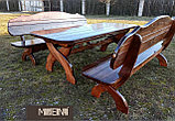 Комплект мебели “Сябр” (2 скамьи и стол, длина 2,5 м), фото 4
