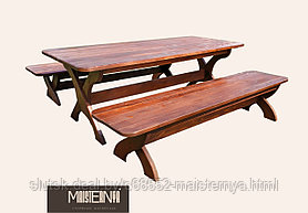 Комплект мебели “Травень-03” (стол+ 2 скамейки)