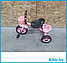 Велосипед детский Малыш трёхколёсный красный с корзинкой и багажником для малышей, беговел для самых маленьких, фото 6