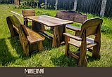 Комплект мебели “Гонар”  (2 скамейки, стол и 2 кресла, массив дуба), фото 9