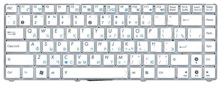 Клавиатура для Asus Eee PC UX30. RU - фото 1 - id-p27950877