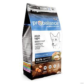 "ProBalance" Adult Light сухой корм для взрослых собак всех пород с низкой или нормальной активностью 3кг