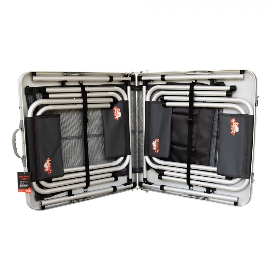 Туристический складной стол чемодан с органайзером Tramp 4 стула (120x60x55/70), арт. TRF-067 - фото 5 - id-p176444823