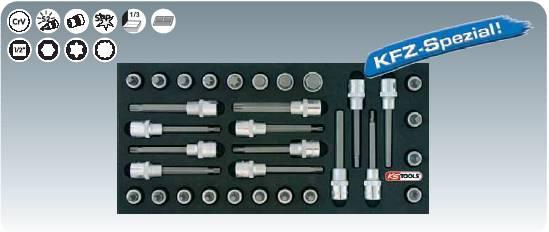 KS-Tools 8181305 Набор бит-насадок на ложементе