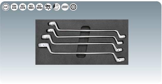 KS-Tools 8181327 Набор ключей S-образных 20-32 мм