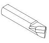 Comec UT0043 Резец D=10х40 мм.