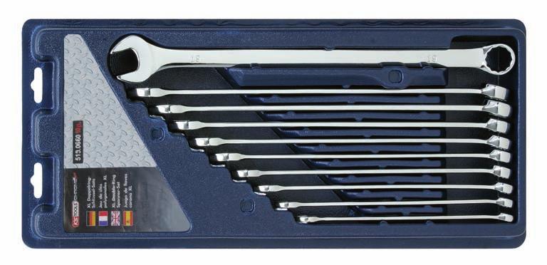 KS-Tools 5190660 Ключи комбинированные удлиненные, набор 10 предметов
