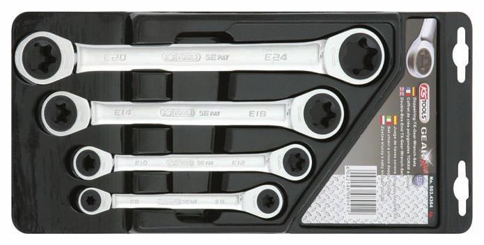 KS-Tools 5034364 Ключи трещоточные TORX набор 4 предмета - фото 1 - id-p204270199