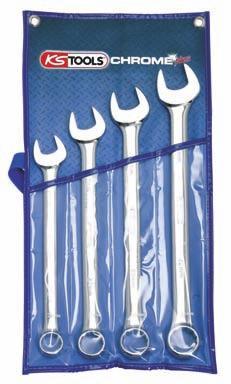KS-Tools 5180644 Ключи комбинированные, 24-27-30-32 мм., серия Chrome Plus