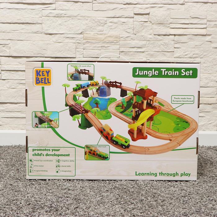 Детский набор «Железная дорога: джунгли», 107 деталей, 50,5 × 11,5 × 35 см - фото 9 - id-p204278922