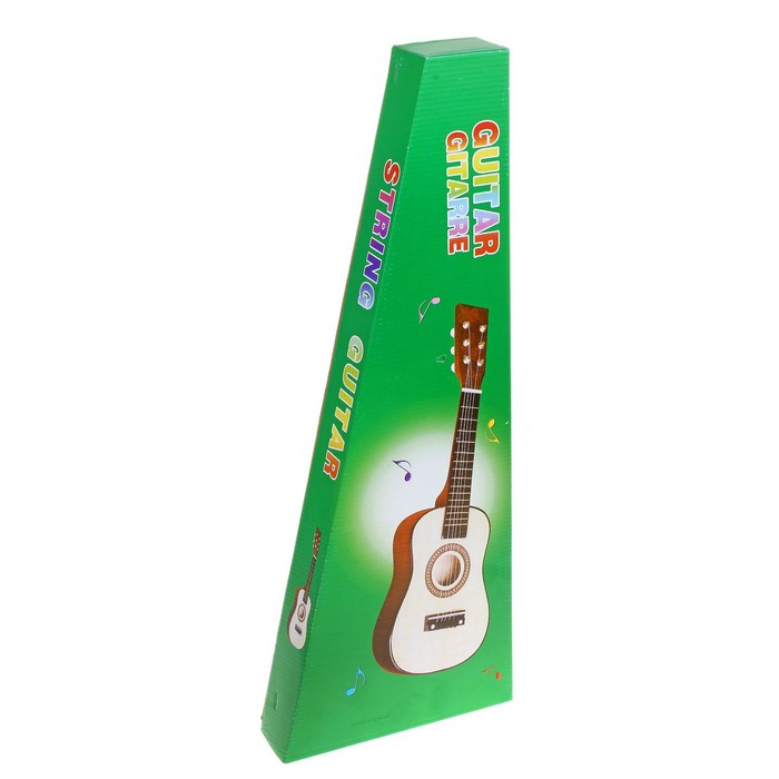 Музыкальная игрушка "Гитара" 58 см, 6 струн, медиатор, цвета МИКС - фото 3 - id-p204278638