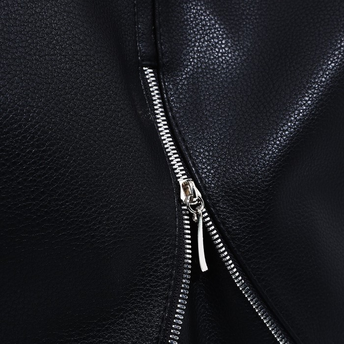 Сумка-мешок "Оливи" на молнии, наружный карман, цвет чёрный - фото 5 - id-p204281726