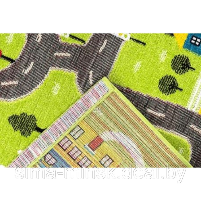 Ковер Play rugs, размер 120x170 см, дизайн D784A GREEN/CREAM - фото 1 - id-p204280689