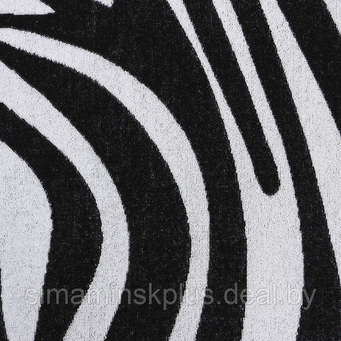 Полотенце махровое Этель "Zebra" чёрный, 70х130 см, 100% хлопок, 420 гр/м2 - фото 3 - id-p204282072