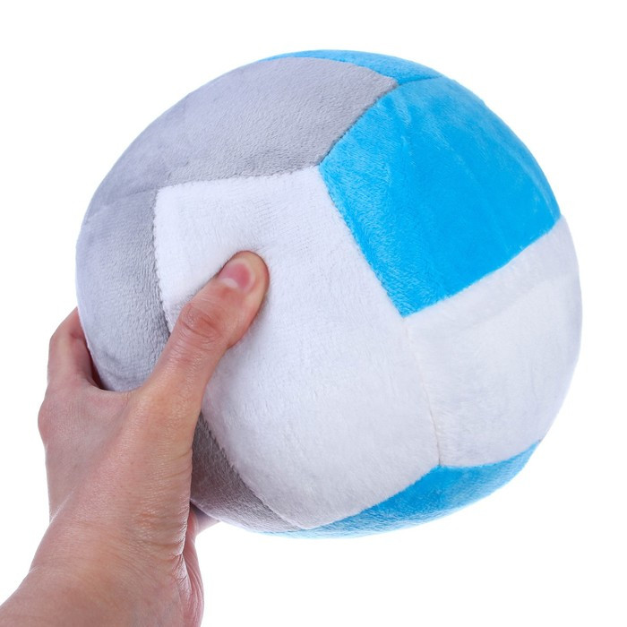 Развивающая игрушка «Мячик мягконабивной - волейбол», цвет голубой - фото 2 - id-p204281625