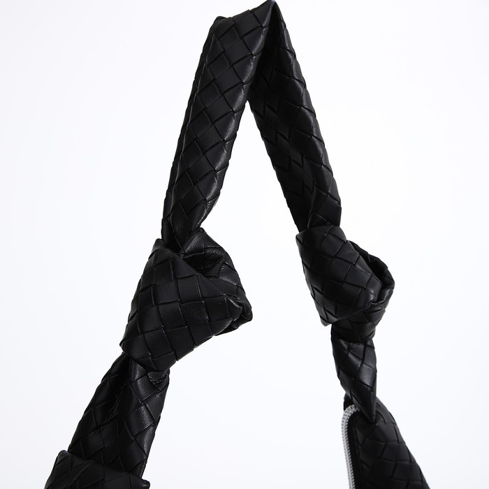 Сумка-шопер, наружный карман, цвет чёрный - фото 4 - id-p204281843