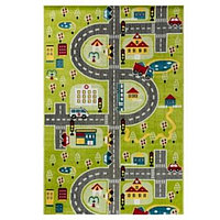 Ковер Play rugs, размер 80x150 см, дизайн D591A GREEN/CREAM