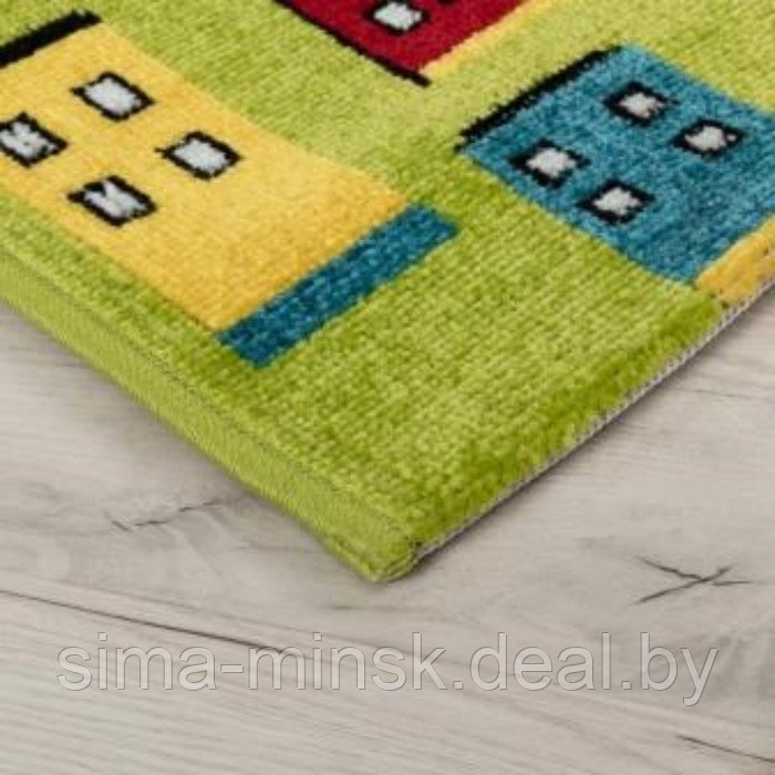 Ковер Play rugs, размер 80x150 см, дизайн D591A GREEN/CREAM - фото 2 - id-p204280318