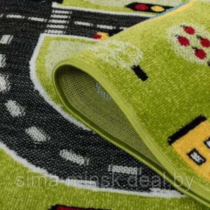 Ковер Play rugs, размер 80x150 см, дизайн D591A GREEN/CREAM - фото 4 - id-p204280318
