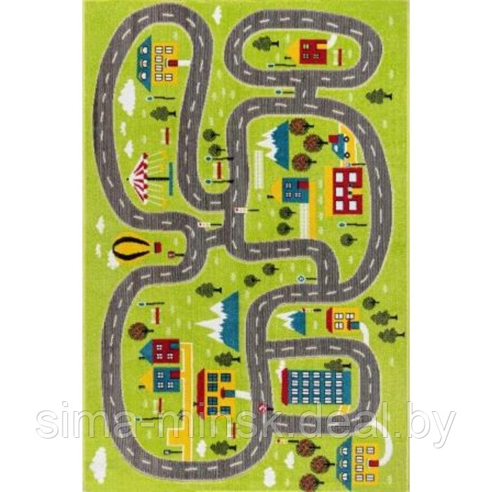 Ковер Play rugs, размер 80x150 см, дизайн D784A GREEN/CREAM - фото 5 - id-p204280320