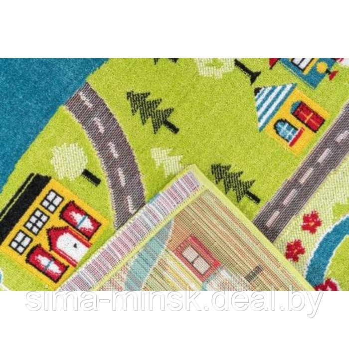 Ковер Play rugs, размер 80x150 см, дизайн D788A GREEN/CREAM - фото 1 - id-p204280321