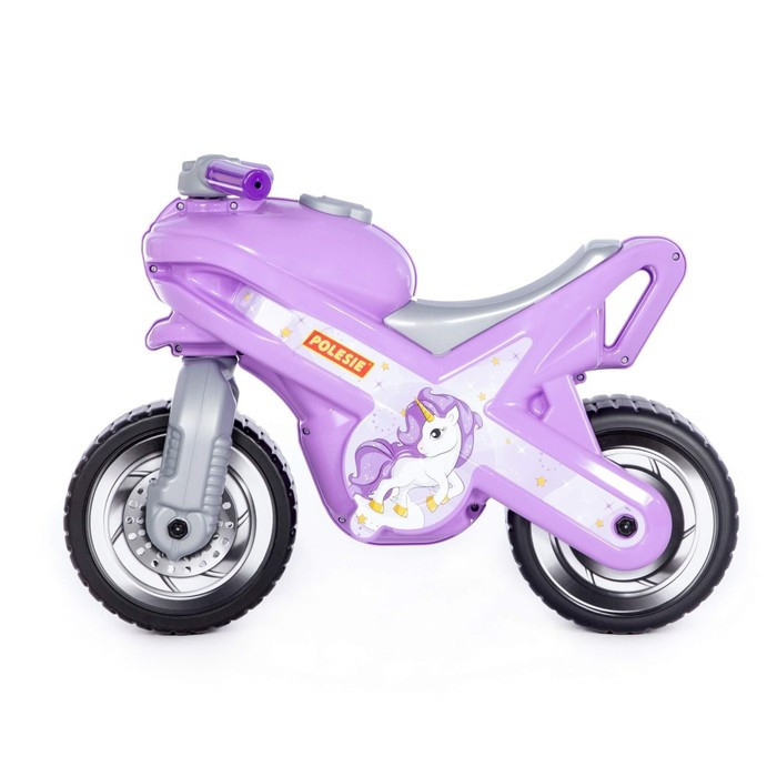 Каталка-мотоцикл МХ, цвет сиреневый - фото 2 - id-p204282394