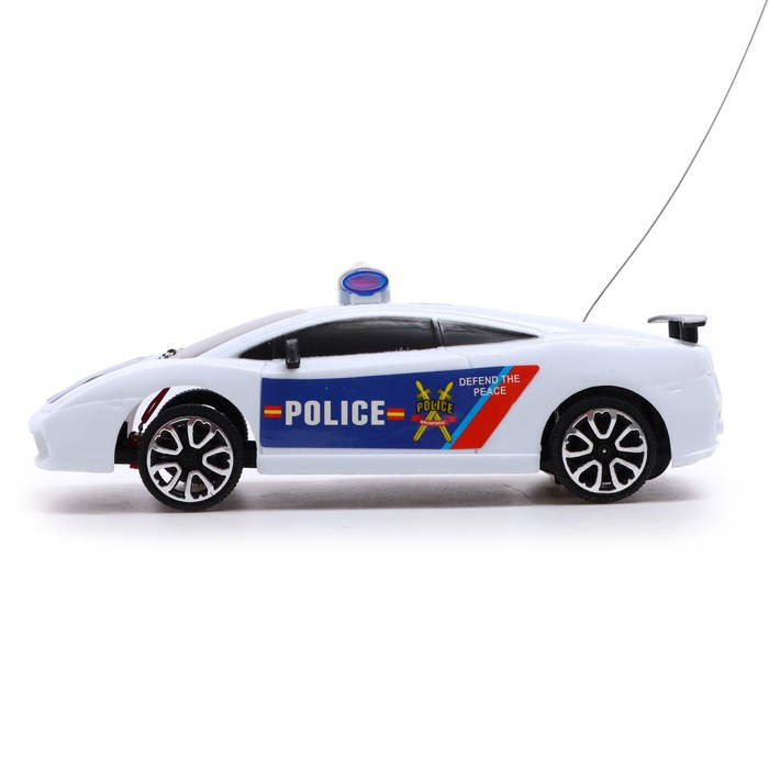 Машина радиоуправляемая «Полицейский патруль», работает от батареек, цвет бело-синий - фото 2 - id-p204283901