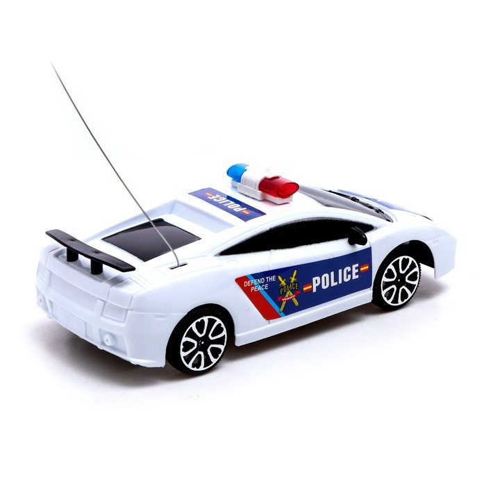 Машина радиоуправляемая «Полицейский патруль», работает от батареек, цвет бело-синий - фото 3 - id-p204283901