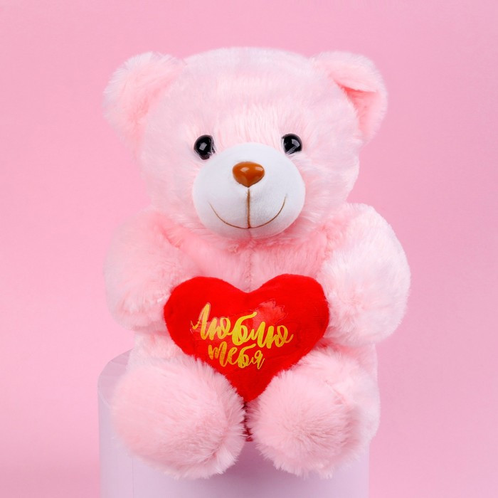 Мягкая игрушка «Люблю тебя», медведь, цвета МИКС - фото 2 - id-p204284328