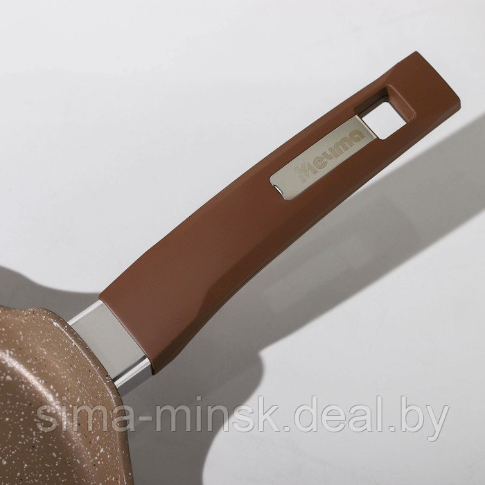 Сковорода блинная «Гранит Brown», d=22 см, пластиковая ручка, антипригарное покрытие, цвет коричневый - фото 4 - id-p204286167