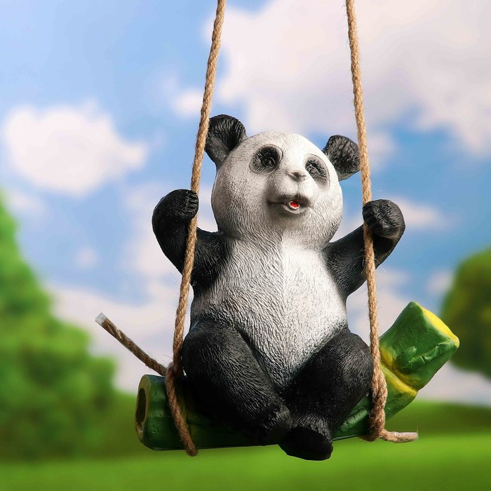 Подвесной декор "Панда на бамбуке" 24х15х25см - фото 1 - id-p204286450