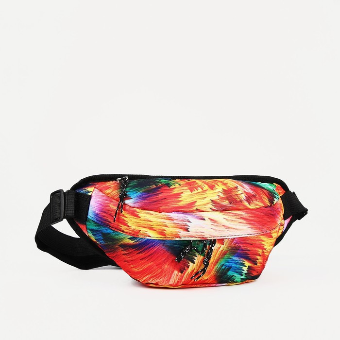 Поясная сумка на молнии, наружный карман, цвет разноцветный - фото 2 - id-p204281509