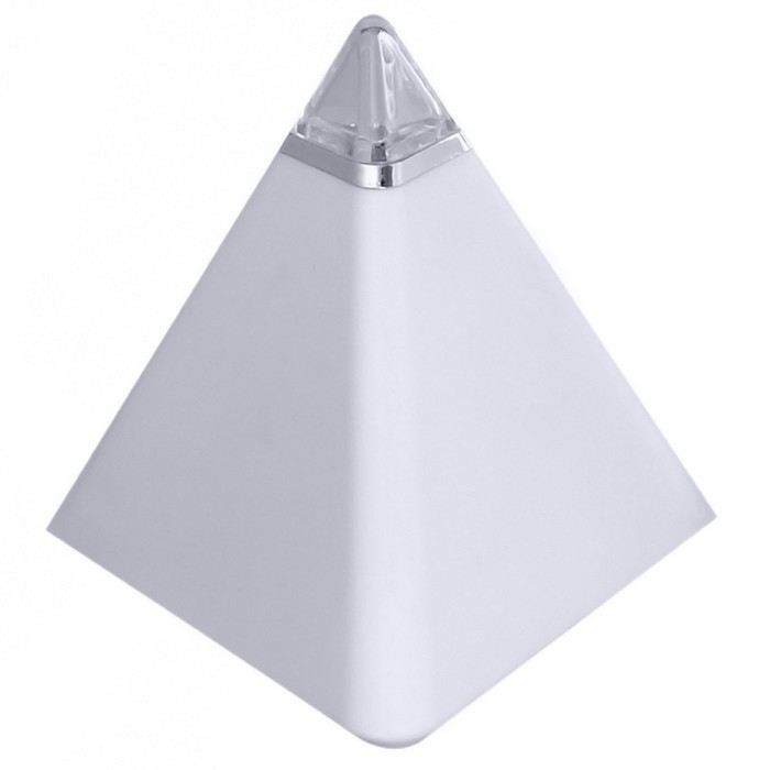 Будильник Luazon LB-05 "Пирамида", 7 цветов дисплея, термометр, подсветка, МИКС - фото 3 - id-p204289370