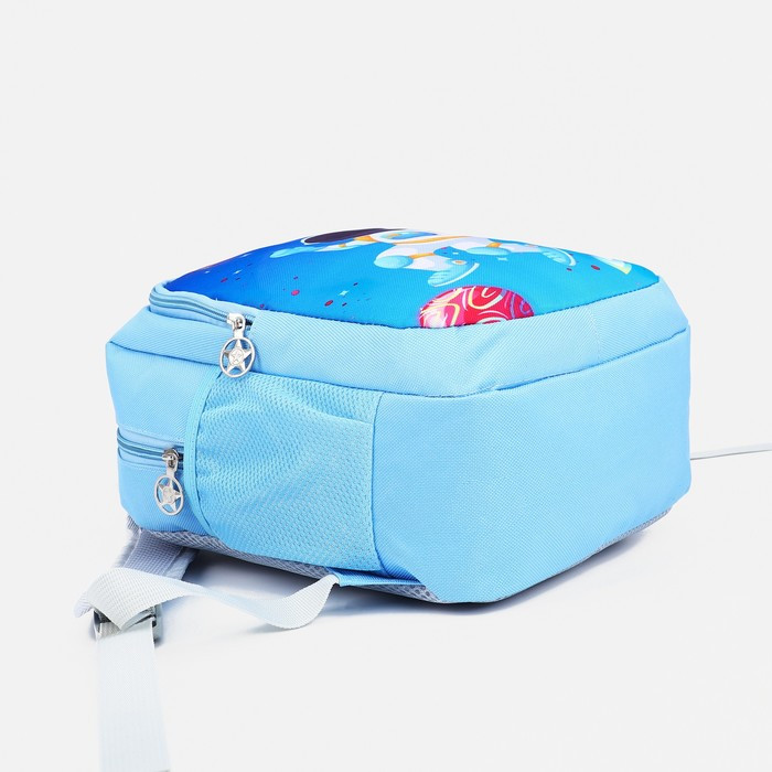 Рюкзак детский с кошельком, отдел на молнии, цвет голубой - фото 3 - id-p204290328