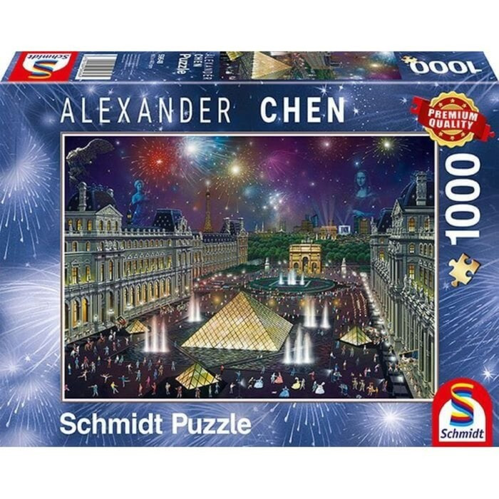 Пазл «А. Чен. Фейерверк над Лувром», 1000 элементов - фото 1 - id-p204287841