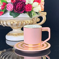 Чайный набор Lenardi, 12 предметов, 240 мл, цвет розовый
