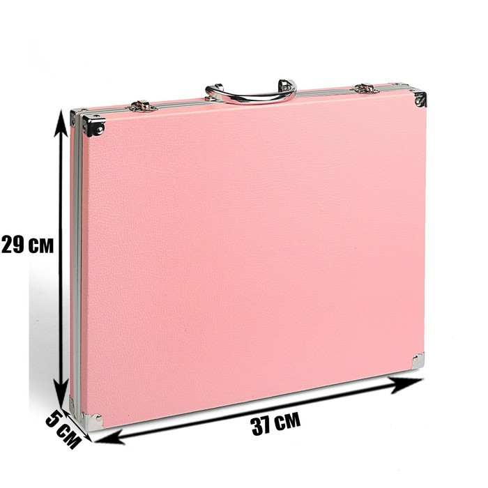 Набор для рисования, в чемоданчике ПВХ, розовый - фото 2 - id-p204290309