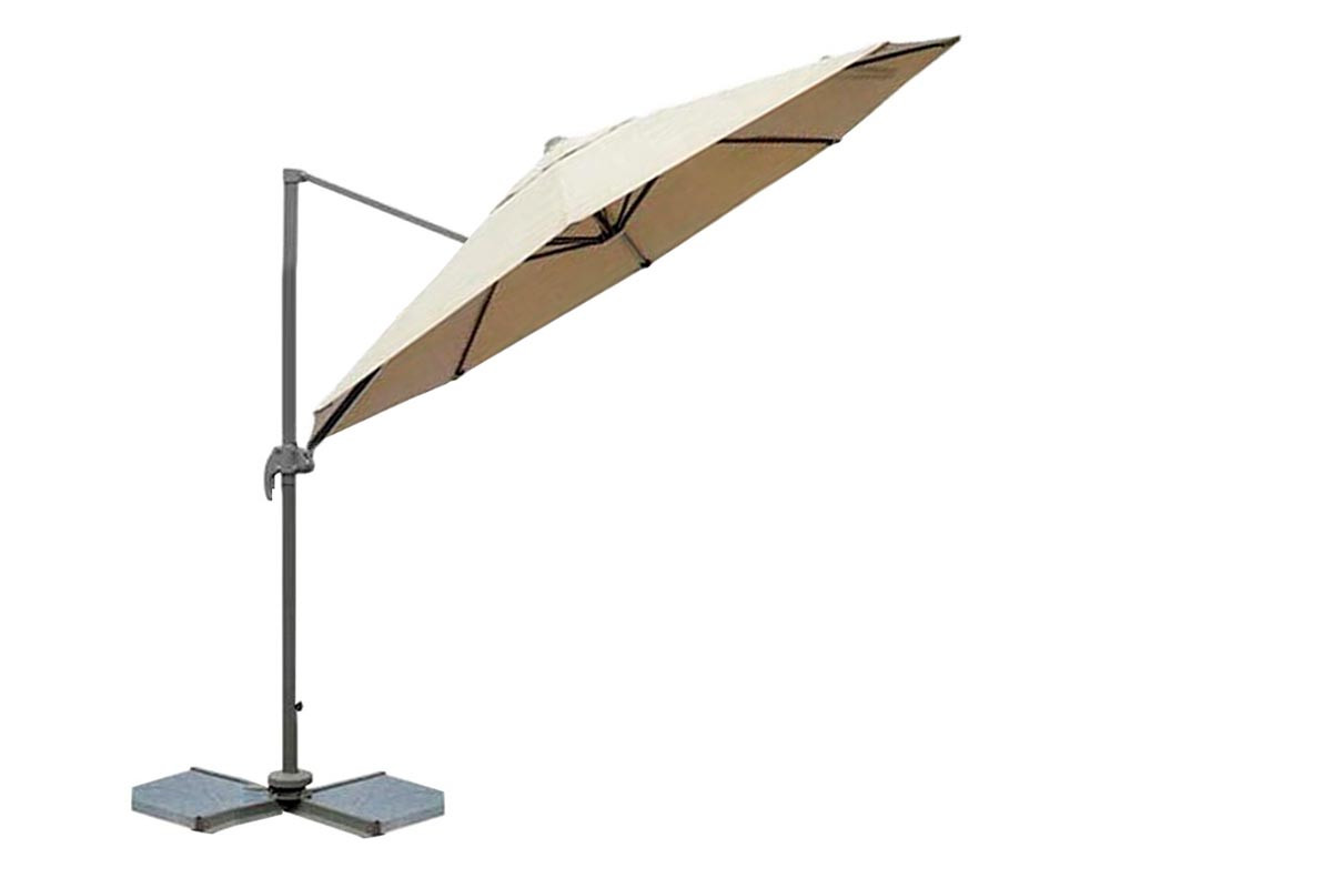 Зонт LECCE (ЛЕЧЧЕ), с боковой стойкой, цвет бежевый, диаметр 3 м