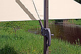 Зонт СИЦИЛИЯ, с боковой стойкой, цвет слоновая кость, купол 3*3 м, фото 9