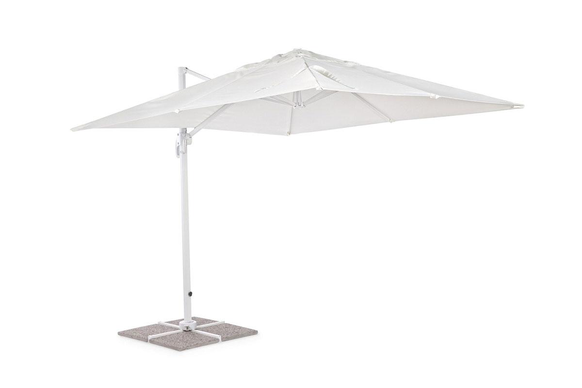 Зонт РИМ, с боковой стойкой, цвет белый, купол 3*3 м