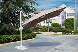 Зонт ВАЛЕНСИЯ, с боковой стойкой, цвет песочный, купол прямоугольный 3*4 м, фото 4