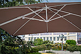Зонт ВАЛЕНСИЯ, с боковой стойкой, цвет песочный, купол прямоугольный 3*4 м, фото 5