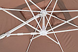 Зонт ВАЛЕНСИЯ, с боковой стойкой, цвет песочный, купол прямоугольный 3*4 м, фото 7