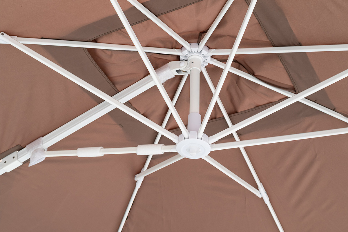 Зонт ВАЛЕНСИЯ, с боковой стойкой, цвет песочный, купол прямоугольный 3*4 м - фото 7 - id-p204291251